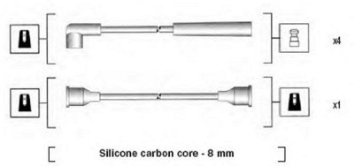 MAGNETI MARELLI 941185220778 -  Комплект проводов зажигания